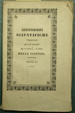 Istituzioni scientifiche presentate in un saggio su l'unità e fine delle scienze