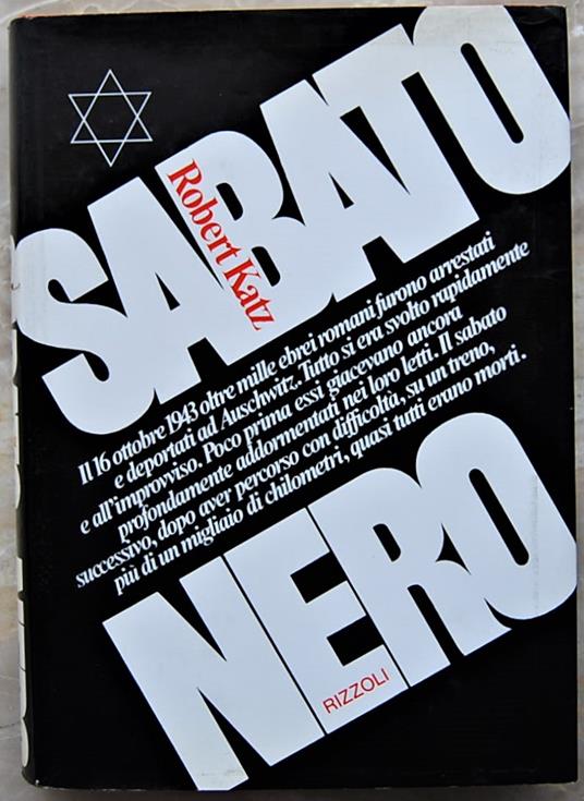 Sabato Nero - Robert Katz - copertina