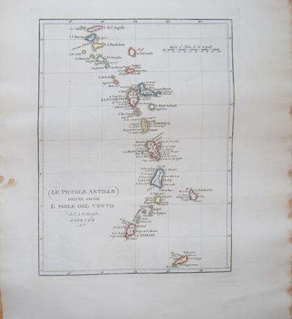 Le piccole Antille Dette anche l'Isole del Vento - Bartolomeo Borghi - copertina