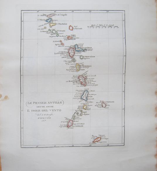 Le piccole Antille Dette anche l'Isole del Vento - Bartolomeo Borghi - copertina