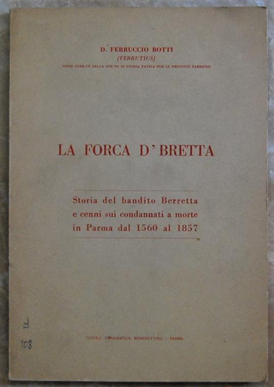 Forca D'Bretta - Ferruccio Botti - copertina