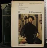 Storia Della Letteratura Italiana Iv. Il Cinquecento