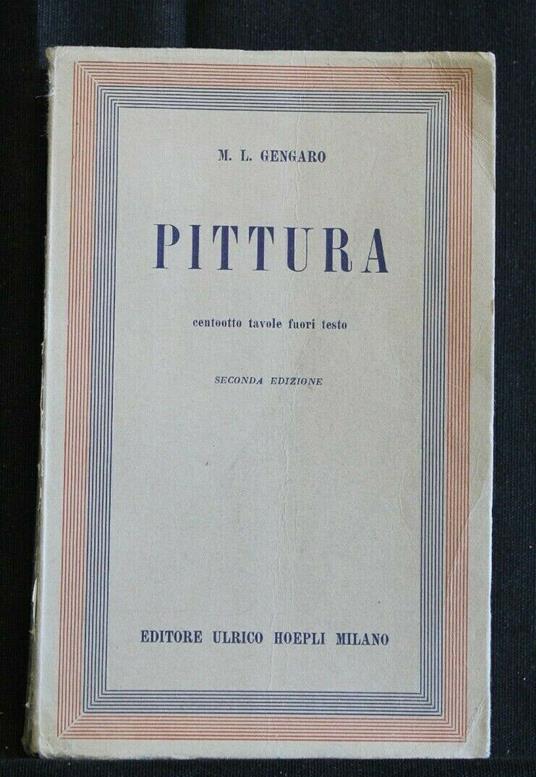 Pittura - M. Luisa Gengaro - copertina