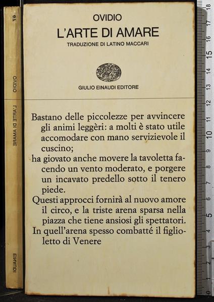 L' arte di amare - P. Nasone Ovidio - copertina
