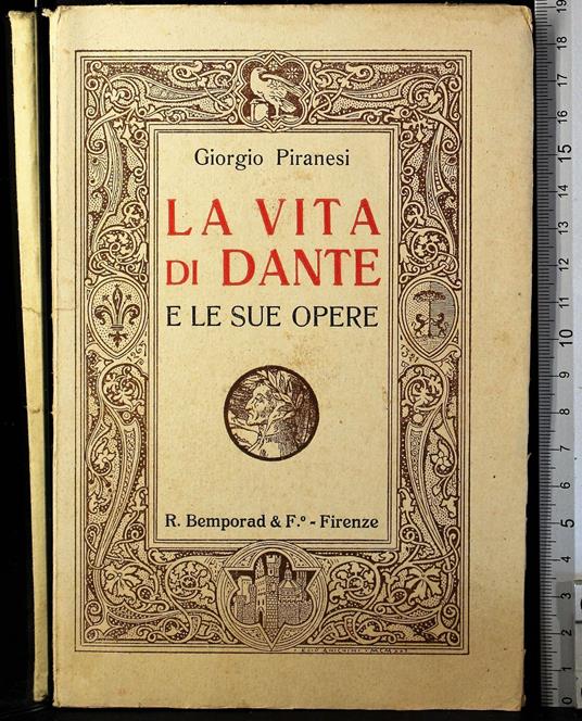 La vita di Dante - G. Battista Piranesi - copertina