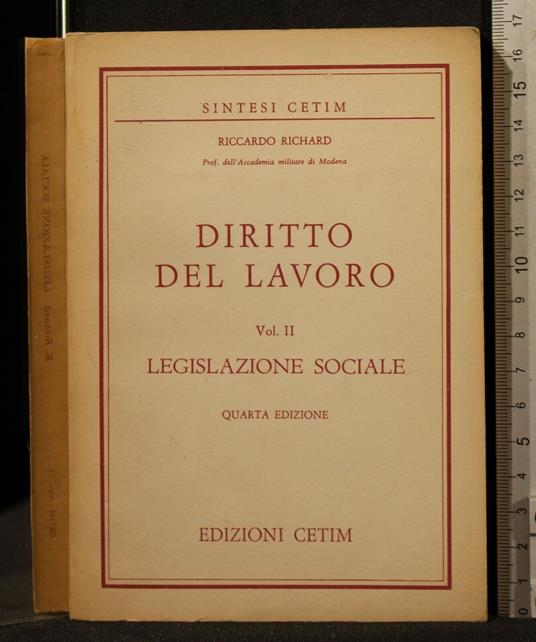 Diritto Del Lavoro Vol 2. Legislazione Sociale - Richard Wagner - copertina