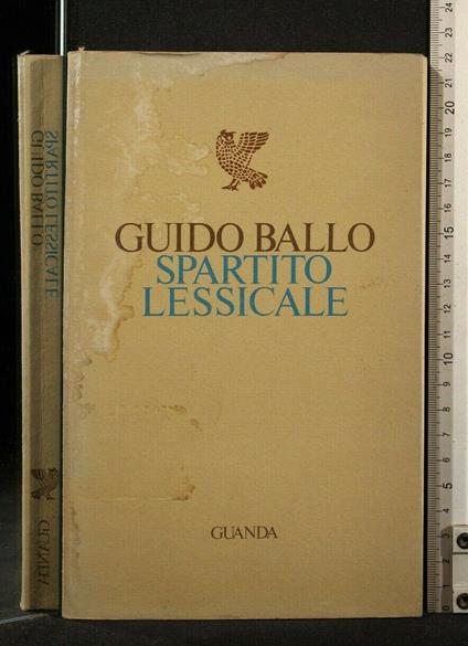 Spartito Lessicale - Guido Ballo - copertina