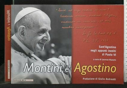Montini e Agostino - Lorenzo Bianchi - copertina