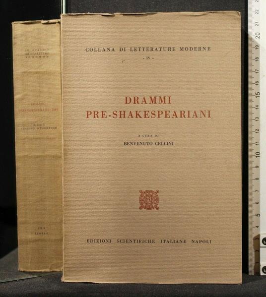 Drammi Pre-Shakespeariani - Benvenuto Cellini - copertina