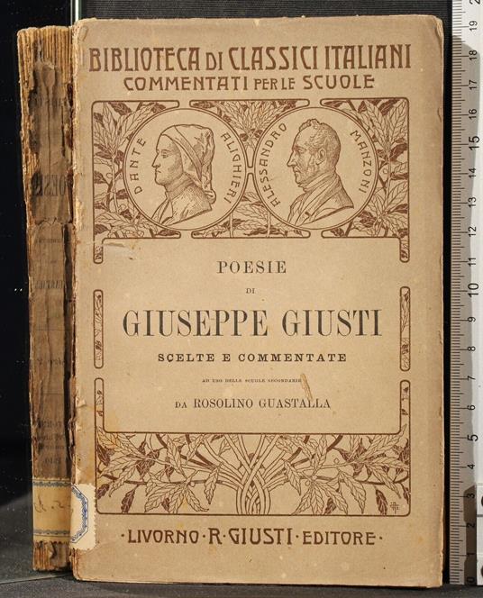 Poesie - Giuseppe Giusti - copertina