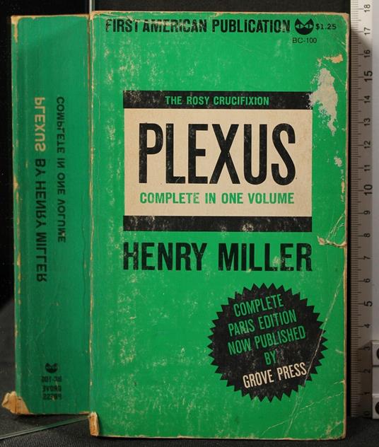 Plexus. Complete in One - Henry Miller - copertina