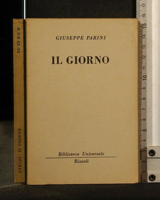 Il Giorno - Giuseppe Parini - copertina