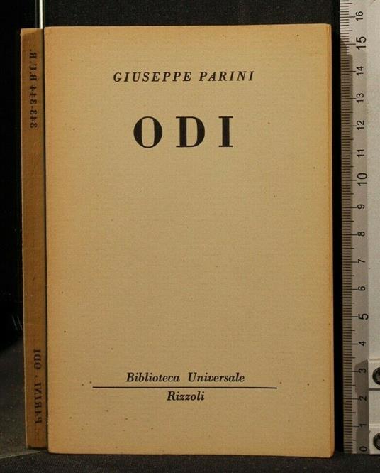 Odi - Giuseppe Parini - copertina