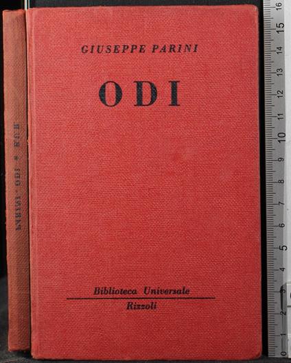 Odi - Giuseppe Parini - copertina