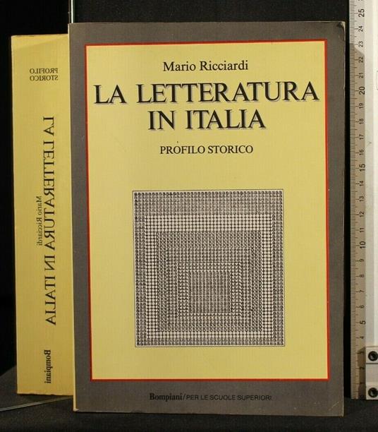 La Letteratura in Italia Profilo Storico - Mario Ricciardi - copertina