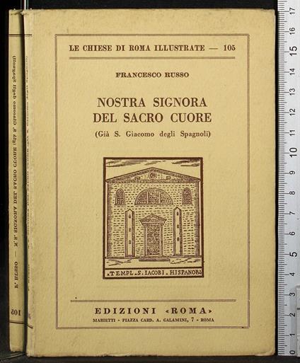 Nostra signora del sacro cuore - Francesco Russo - copertina