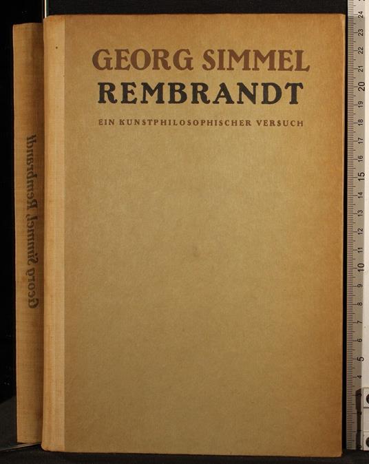 Rembrandt - Georg Simmel - copertina