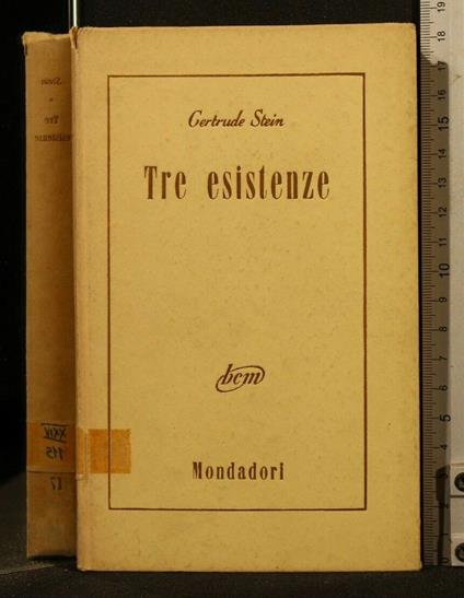 Bcm Tre Esistenze - Gertrude Stein - copertina