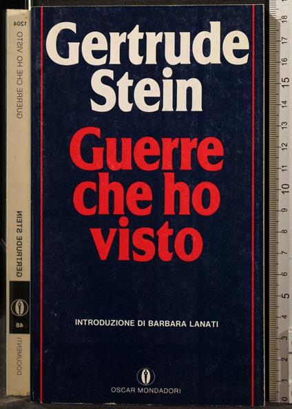 Guerre Che Ho Visto - Gertrude Stein - copertina