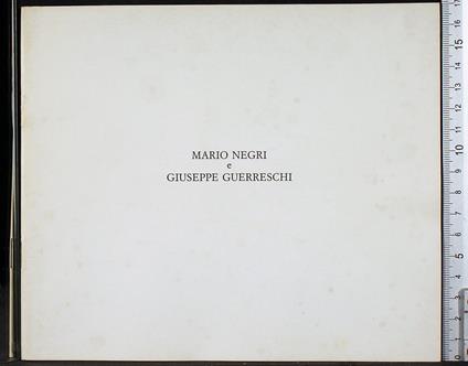 Mario Negri e Giuseppe Guerreschi - Roberto Tassi - copertina
