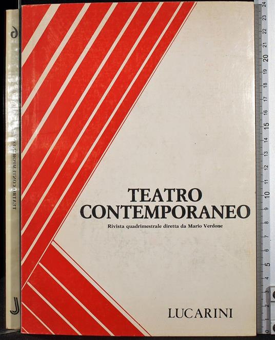 Teatro contemporaneo - Mario Verdone - copertina