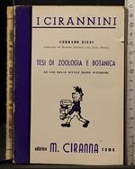 Tesi di zoologia e botanica