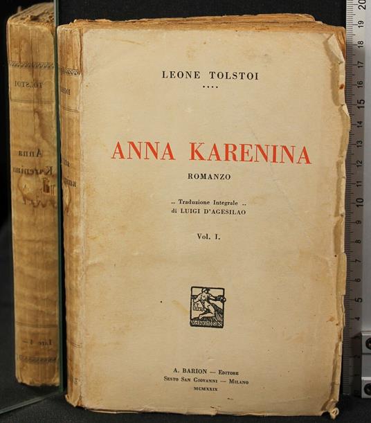 Anna Karenina. Vol - Lev Tolstoj - copertina