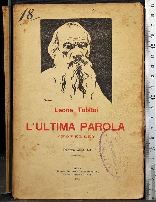 L' ultima parola - Lev Tolstoj - copertina