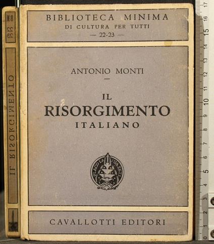 Il Risorgimento Italiano - Antonio Monti - copertina