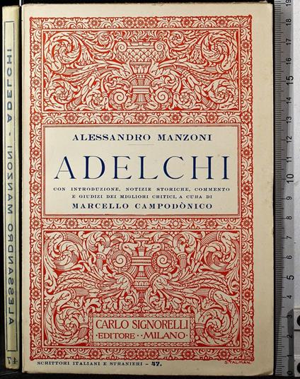 Adelchi - Alessandro Manzoni - copertina