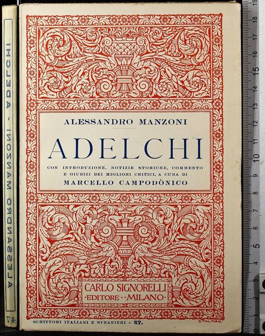 Adelchi - Alessandro Manzoni - copertina