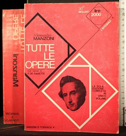 Tutte le opere - Alessandro Manzoni - copertina