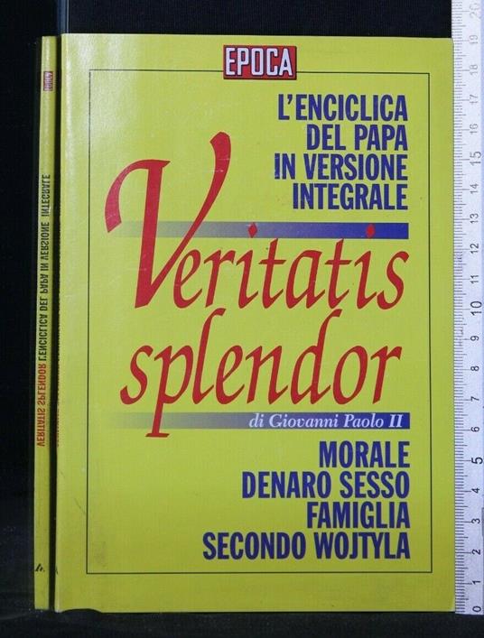 Veritatis Splendor - Giovanni Paolo II - copertina