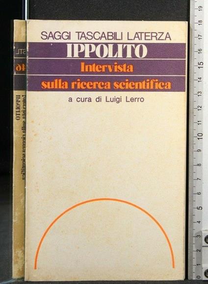 Intervista Sulla Ricerca Scientifica - Roberto Ippolito - copertina