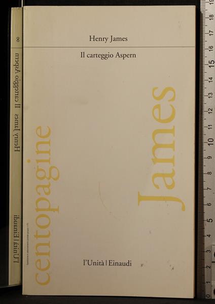 Il carteggio Aspern - Henry James - copertina