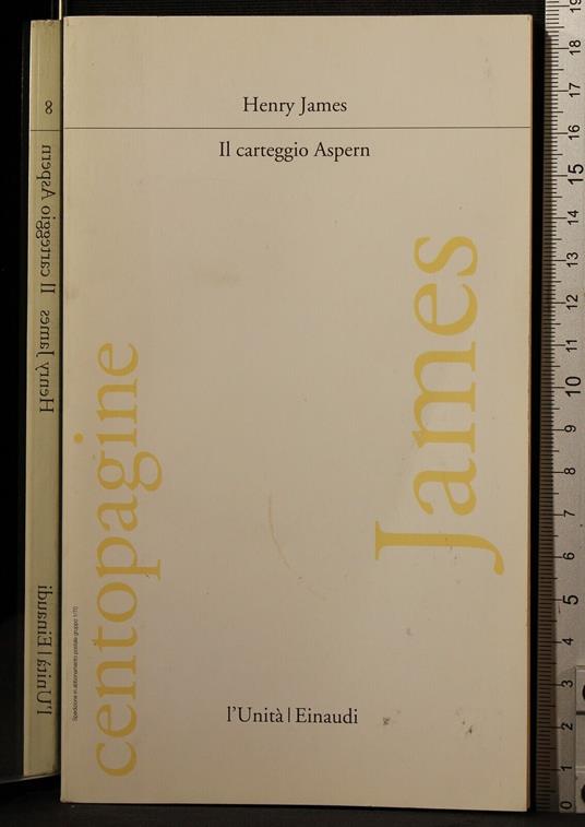 Il carteggio Aspern - Henry James - copertina