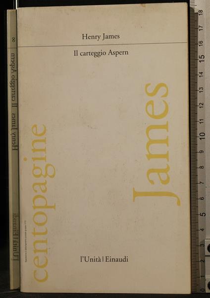 Il Carteggio Aspern - Henry James - copertina