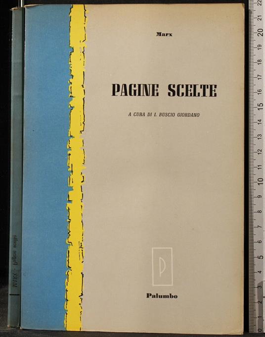 Pagine - Karl Marx - copertina