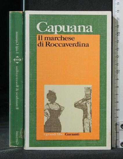 Il Marchese di Roccaverdina - Luigi Capuana - copertina