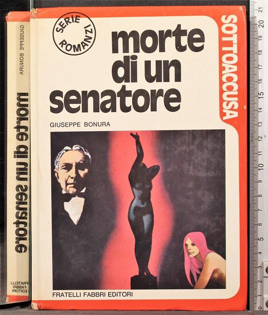 Morte di un senatore - Giuseppe Bonura - copertina