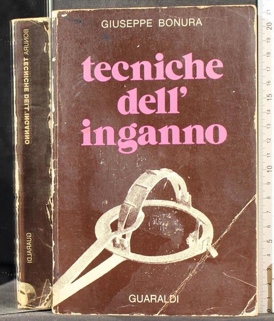Tecniche dell'inganno - Giuseppe Bonura - copertina