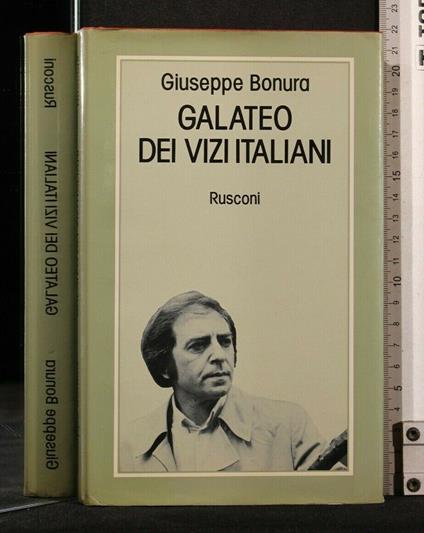 Galateo Dei Vizi Italiani - Giuseppe Bonura - copertina