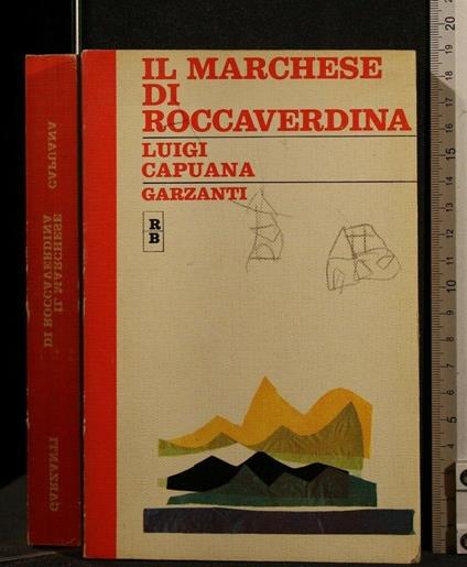 Il Marchese di Roccaverdina - Luigi Capuana - copertina