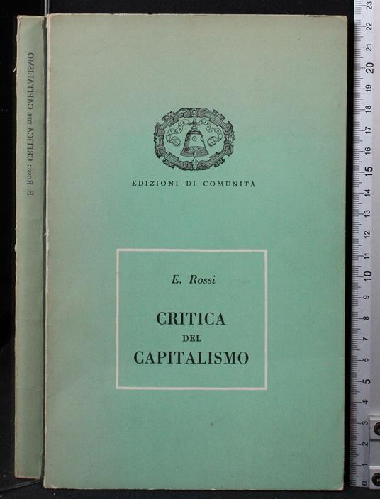 Critica e capitalismo - Rossi - copertina