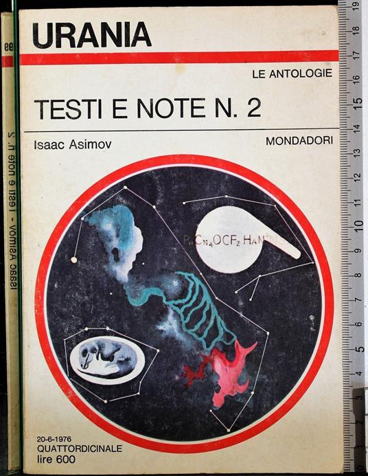 Testi e note n 2 - Isaac Asimov - copertina