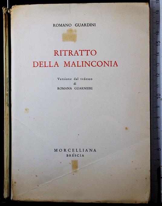 Ritratto della malinconia - Romano Guardini - copertina