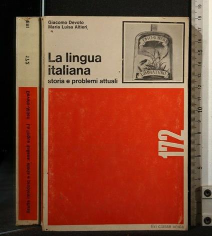 La Lingua Italiana - Giacomo Devoto - copertina