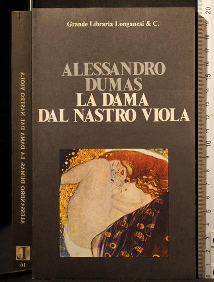 La dama dal nastro viola - Alexandre Dumas - copertina