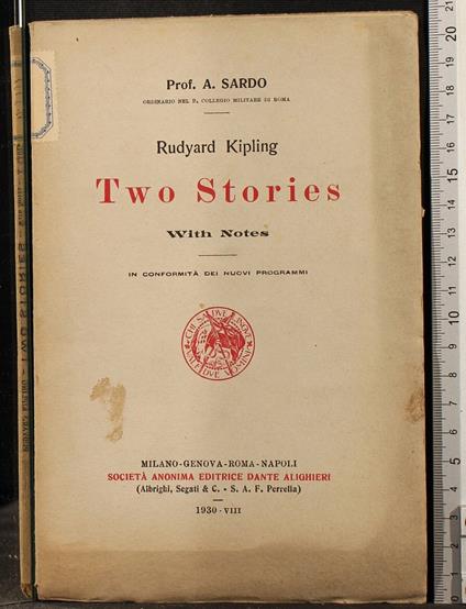 Two stories. With notes - Rudyard Kipling - copertina