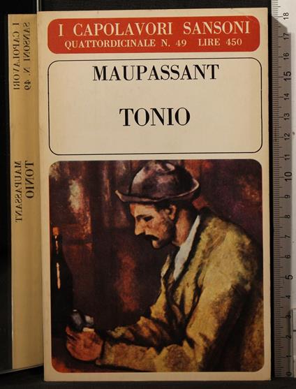 Tonio - Guy de Maupassant - copertina